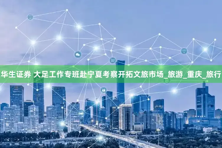 华生证券 大足工作专班赴宁夏考察开拓文旅市场_旅游_重庆_旅行